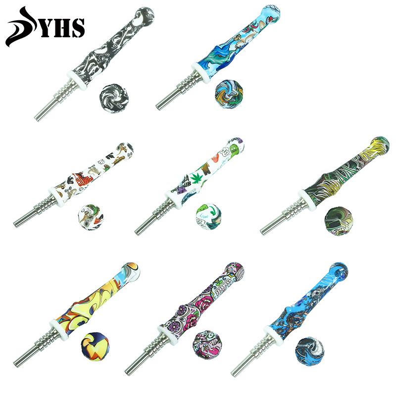 

Portable Smoking Tobacco Pipe For Cigarette Accessories With 14mm Titanium Nail Pipes