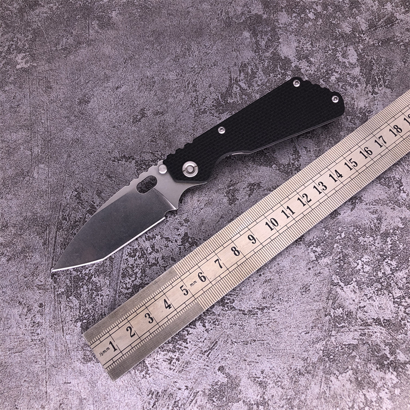 

Kevin John K.JOHN version mini SMF PT Pocket Tactical Folding knife Classic collection 12C27 Blade G10+TC4 Titanium Handle outdoor camping s