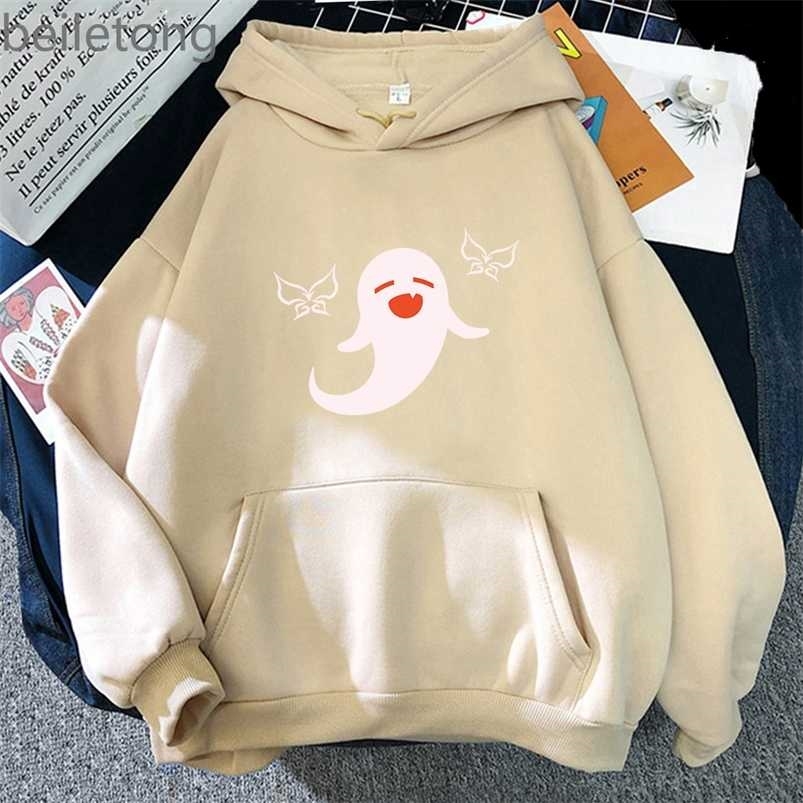 

Hoodie Men Streetwear Genshin Impact Pullover Hu Tao Sweatshirt Anime Unisex Graphic Hoodies Clothes Top Spring Harajuku Women 211027, White 1