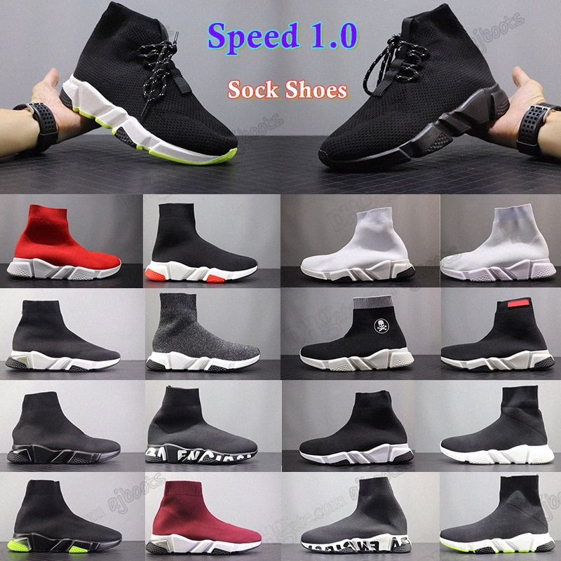 

2021 designer sock sports speed runner trainers 1.0 lace-up trainer shoes casual luxury women men runners sneakers fashion socks boots platform Stretch Knit Sne S46B#, I need look other product