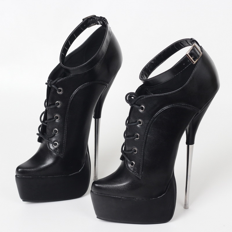 

22CM Stiletto Metal Heel Women Naked Boots,Matt Leather Sexy Fetish Ballet Platform Shoes,Man Nightclub Pumps,Customized Colors,Size 36-44,Dropshipping, Orange matt