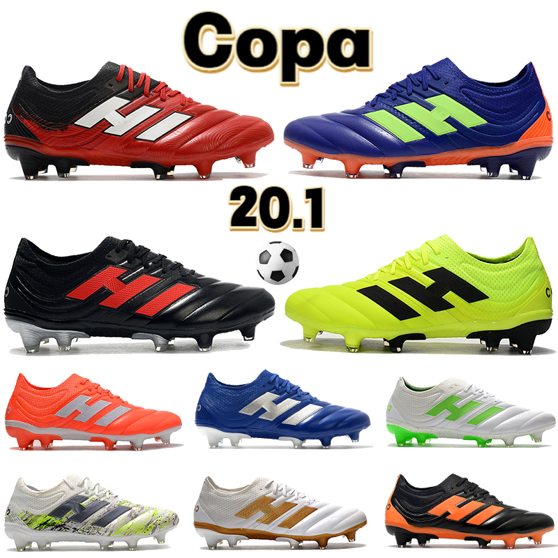 

2022 Copa 20.1 low FG men soccer Shoes beige black deep blue triple volt football cleats red orange silver luxury designer sneakers mens boots, Bubble wrap packaging