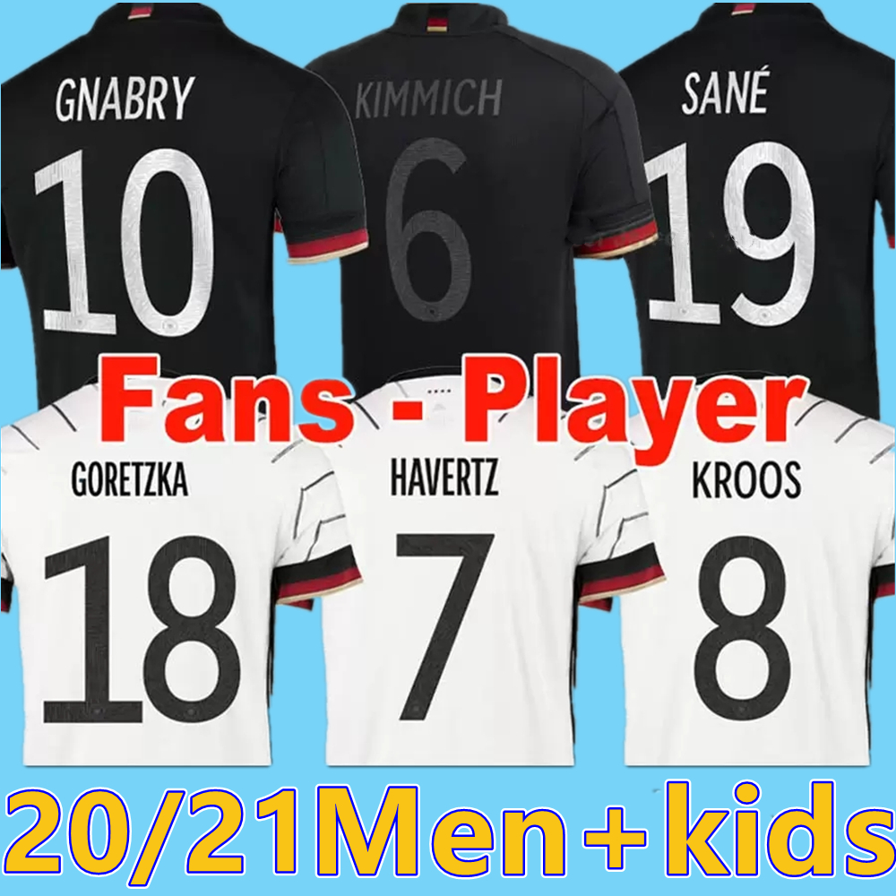 

2021 Germany soccer jerseys fans player version Limited Edition away blacked-Out WERNER HAVERTZ SANE HUMMELS football shirt 20 21 GORETZKA M, Player version home