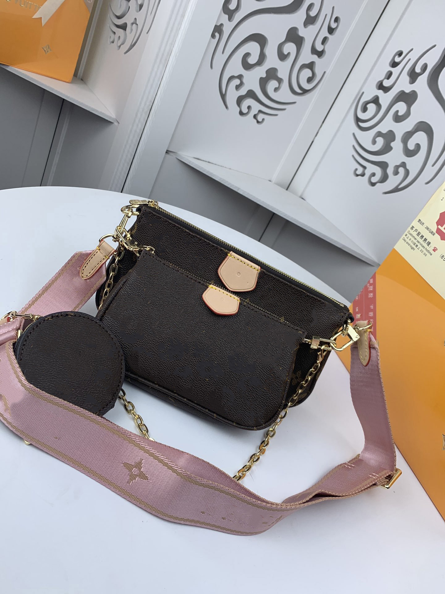 

Designer luxury shopping bags for men and women hand-nominated brand fashion shoulder bag letter and flower pattern classic style opening top-quality size 24-13-4.5cm