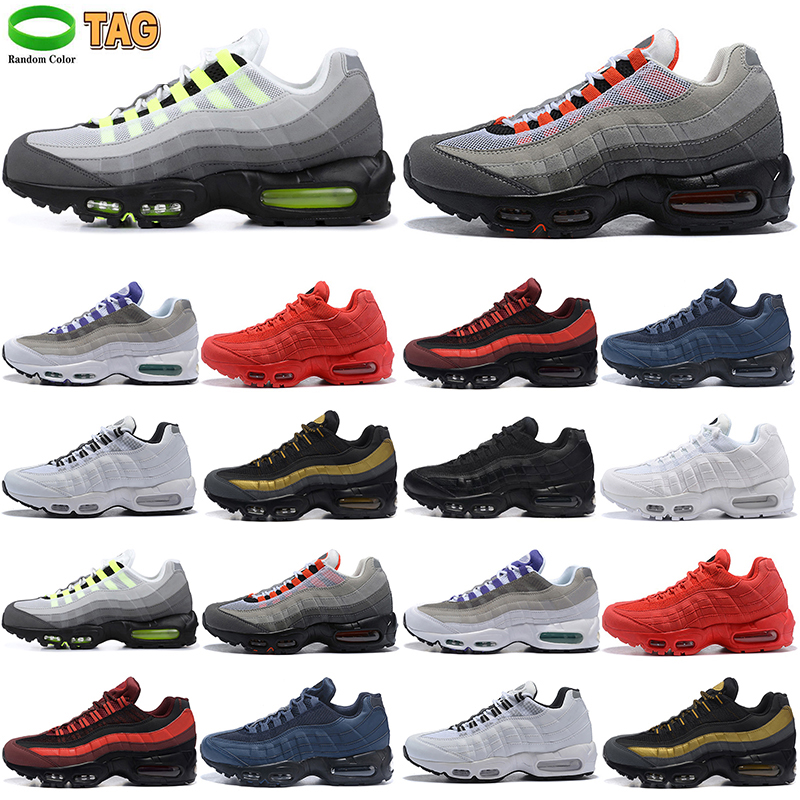 

Discount Selling 95 Running Shoes Mens Womens White Green University Red Blue Platform Max 95s Men breathable Sports Zapatos Casual Sneakers Size 36-45, Color 8 40-46