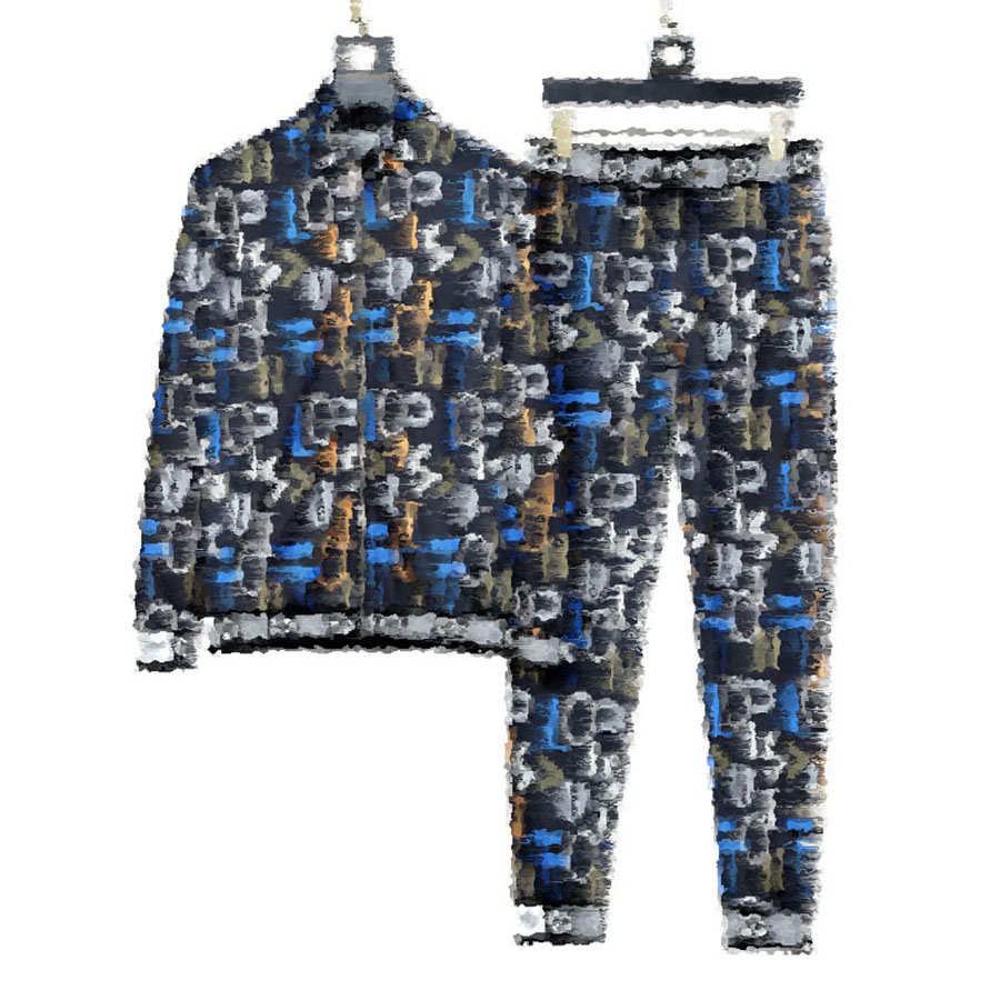 

Man Clothes 2021 Brand mens Sweat Suit spring Autumn Long Sleeved Two-piece Set Fall Tracksuit Jogging Jackets+pants