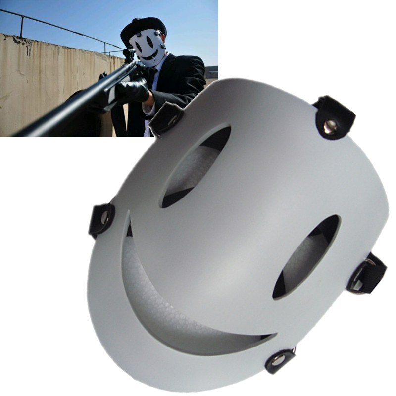 

Costume Accessories Tenkuu Shinpan High-Rise Invasion Cosplay Mask Resin White Mask Japanese Samurai Costume Props Anime character, As picture shows