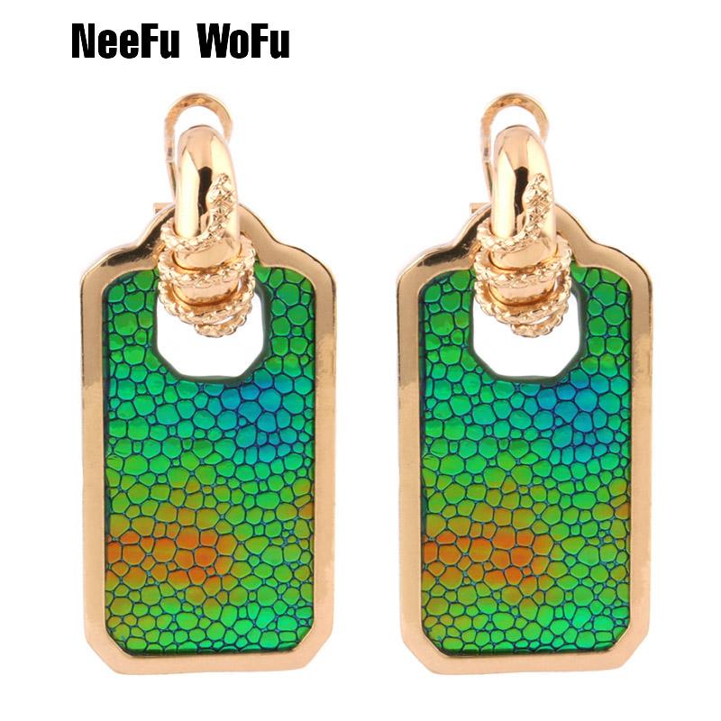 

Dangle & Chandelier NeeFu WoFu Snake Earrings Brand Leather Big Earring Drop Large Brinco Ear Christmas Accessories Oorbellen