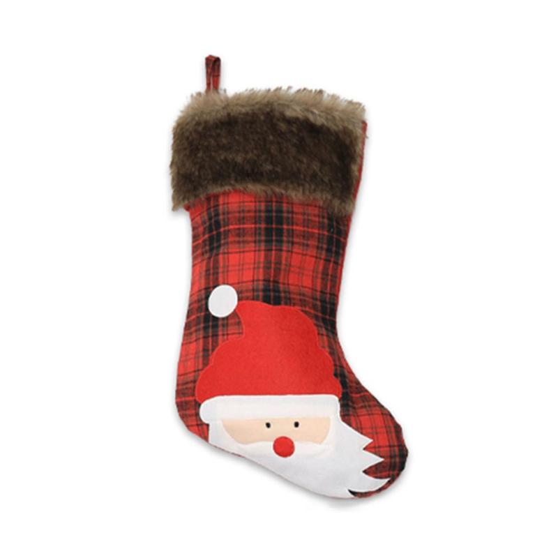 

Christmas Decorations Gift Stocking Bags Elk Snowman Santa Socks Home Decoration Navidad Ornaments Year
