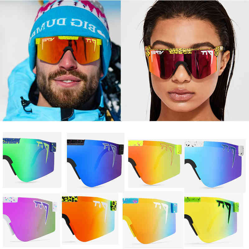 

2021 brand pit viper high-end sports sunglasses polarized tr90 material polaroid lens sun glasses men women original case uv400glasses whole, White;black