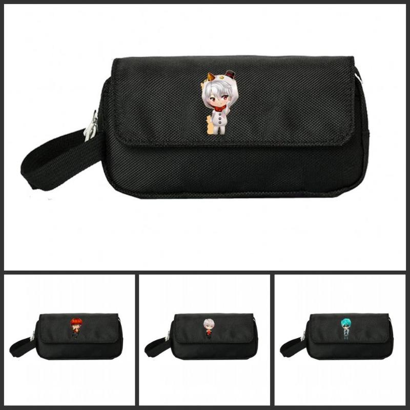 

Mystic Messenger Pencill Case Women Cosmetic Cases Makeup Bag Child Girls Student Double Handbag Bags