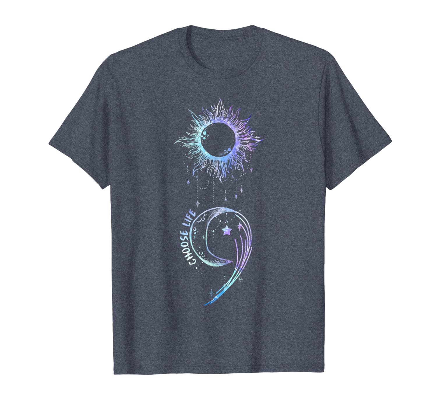 

suicide prevention t-shirt awareness semicolon gift, White;black