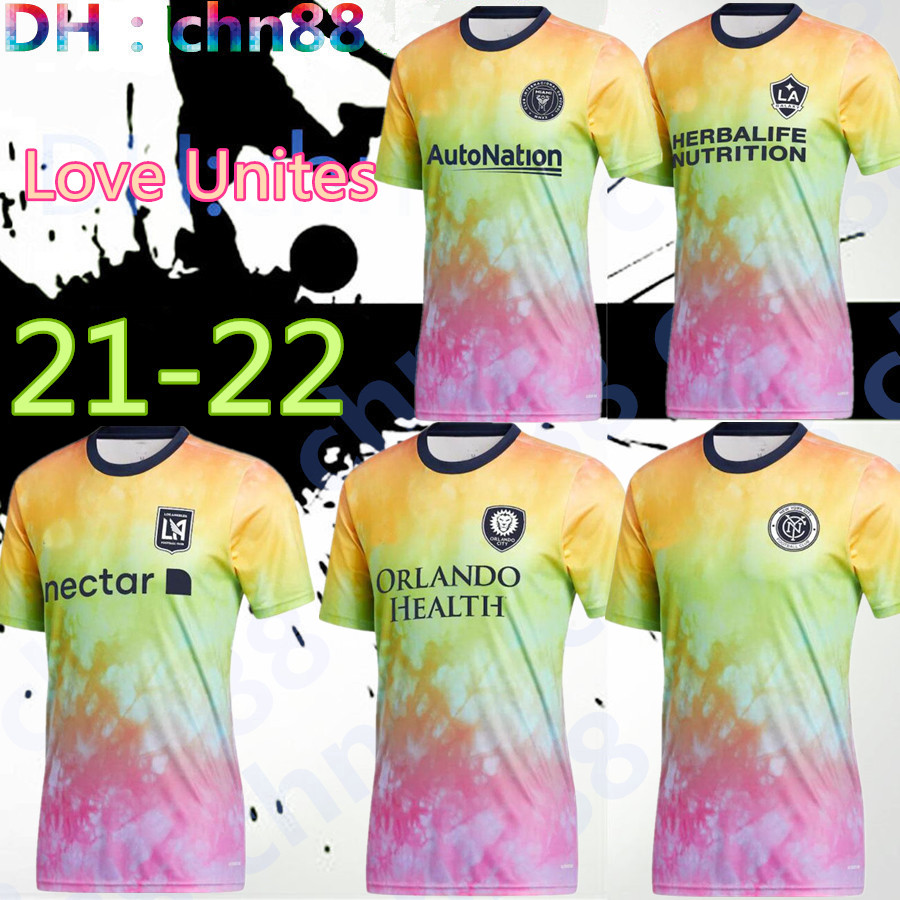 

2021 DC UNITED inter Miami Love Unites soccer jerseys Nashville LOS ANGELES LA GALAXY PRE TRAINING MATCH Atlanta ORLANDO Seattle Sounders la, Black;yellow