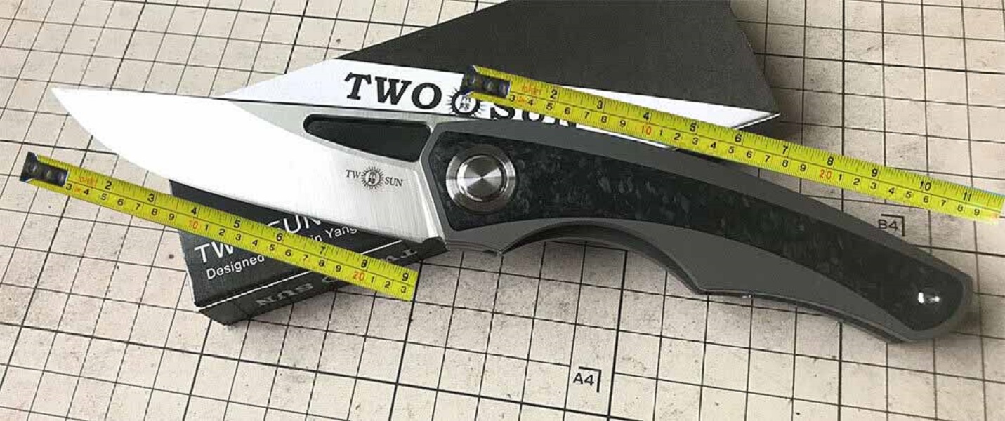 

TwoSun Folding Knife With M390 Steel Blade Tc4 Titanium Inlay Carbon Fiber Handle Camping Hunting Survival Tactical Outdoor Tools TS186-CF