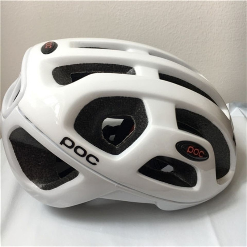 

POC classic 6-color breathable riding helmet road mountain bike 54-60cm, White