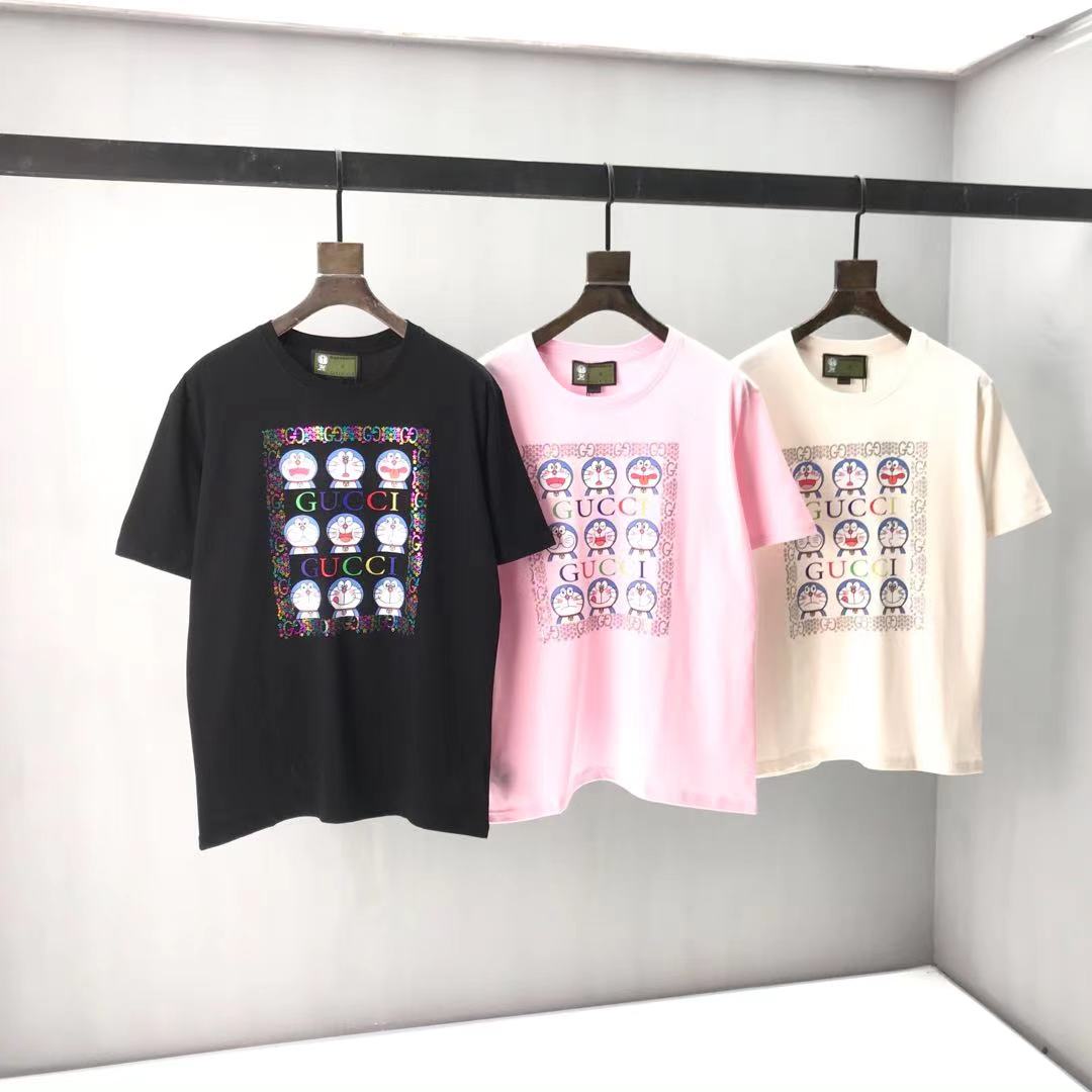 

2021ss spring and summer new high grade cotton printing short sleeve round neck panel T-Shirt Size: m--xl-xxl-xxxl Color: black white cxx1