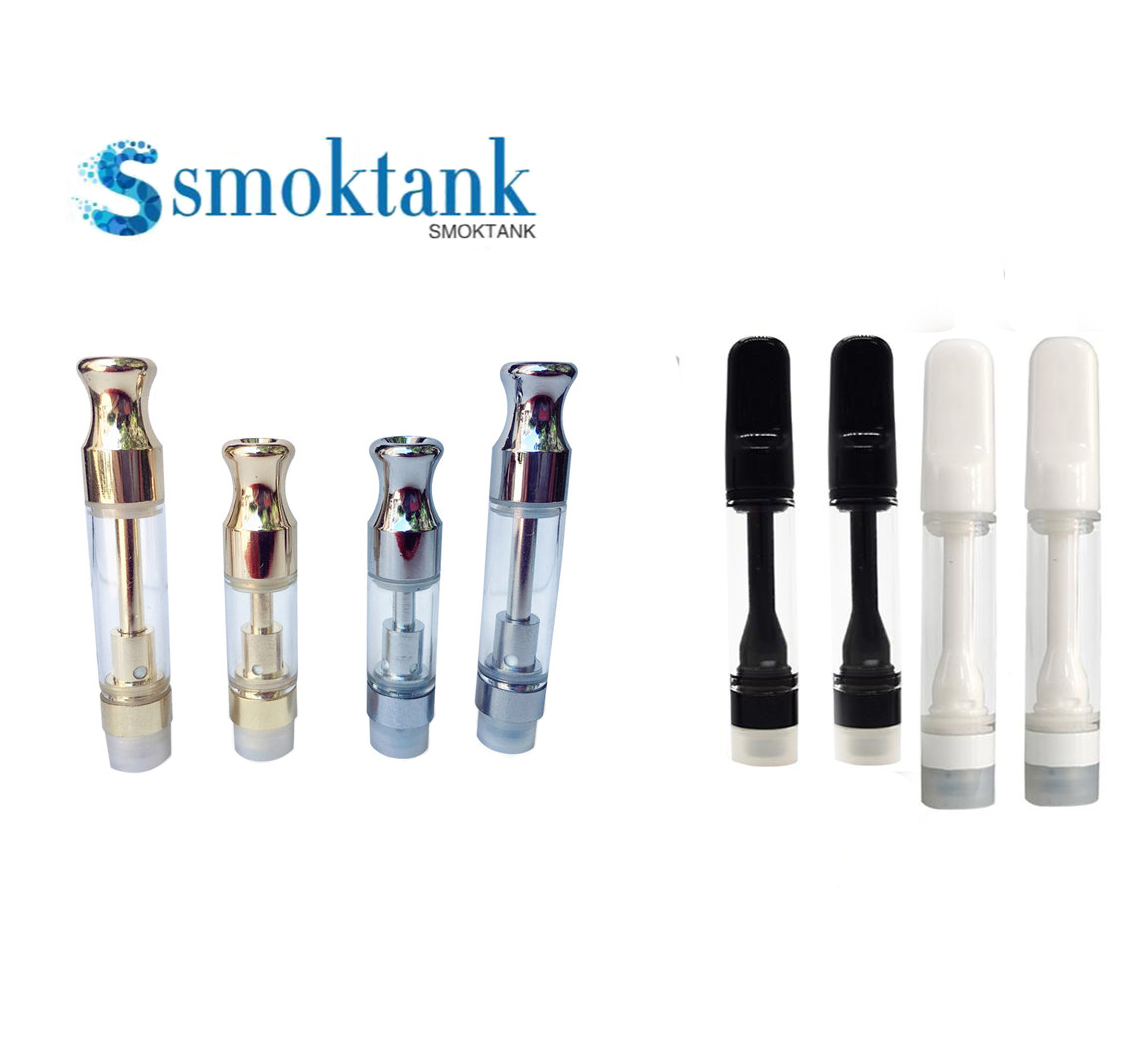 

Vapordi Newest No Leak Atomizers Pyrex Glass Full Ceramic& Metal Gold Silver Th210&Th105 capacity Suitable for vape pen and 510 threaded battery Normal delivery