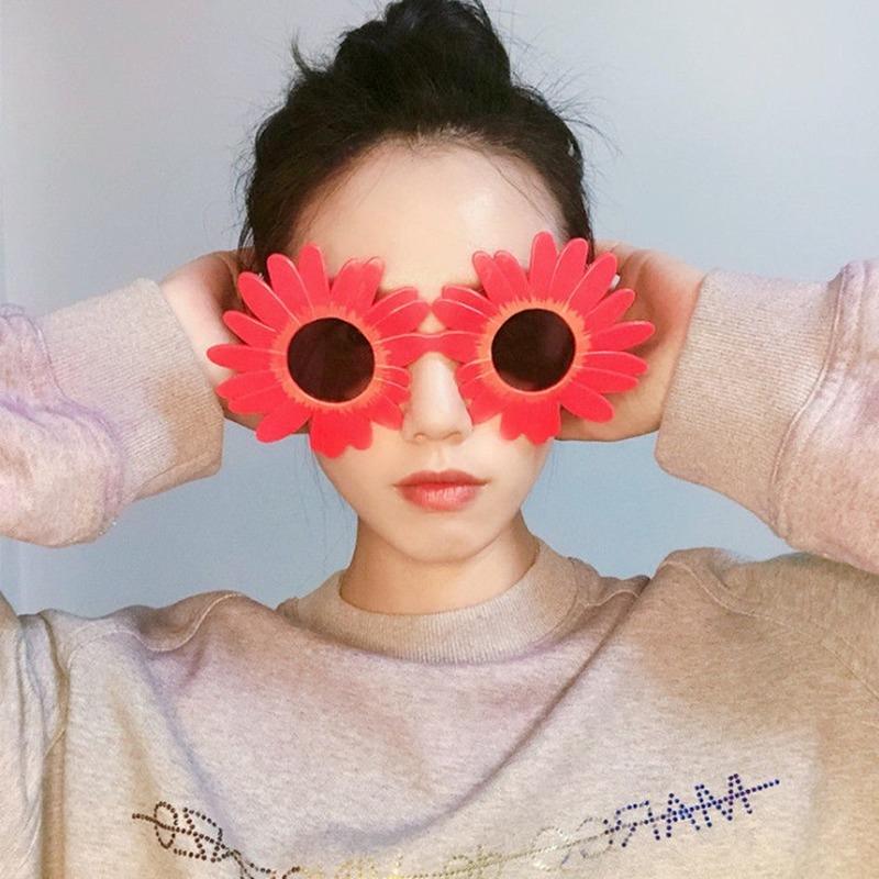 

Fashion Sunglasses Frames Sunflower Daisy Sand Sculpture Children's Day Same Birthday Funny Glasses Decoration Friend Party Po Women