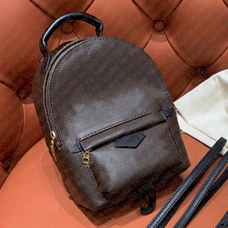 

Luxury designer brand women mini backpack LU classic brown flower letters print Spring backpacks with Series Number Original Box top quality bags, Contact us