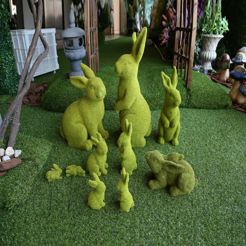 

Decorative Objects & Figurines Easter Artificial Turf Grass Office Decoration Handmade Moss Rocks Faceless Doll Plush Dwarf