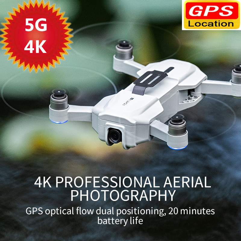

Professional Aerial Photography Drone 5G GPS With 4K HD Dual Camera Wide Angl Foldable Gesture Control WIFI FPV RC Drone Follow, With 1 battery