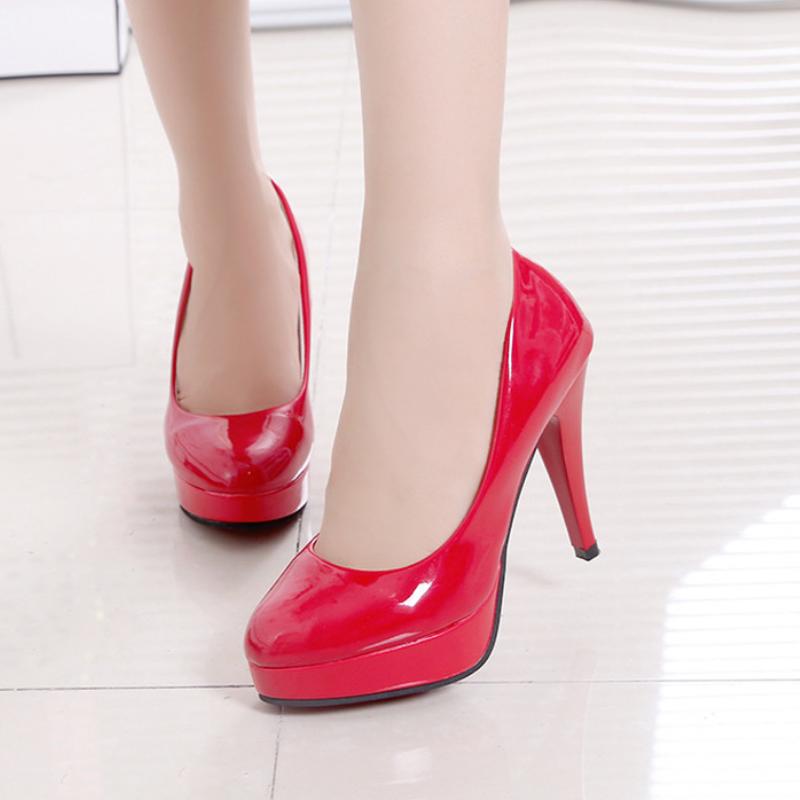 

Dress Shoes Soft Leather Shallow Fashion Women's High Heels Candy Colors Pointed Toe Women Pumps Show Thin Female Office Shoe, Black
