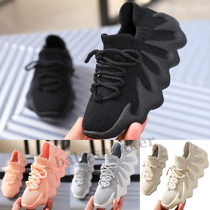 

Little Kids Kan 450 triple black knit shoes 2021 Authentic Toddlers Cloud White Dark Slate size 26-36 Outdoor Wests Sports Trainers Sneakers, Color 4