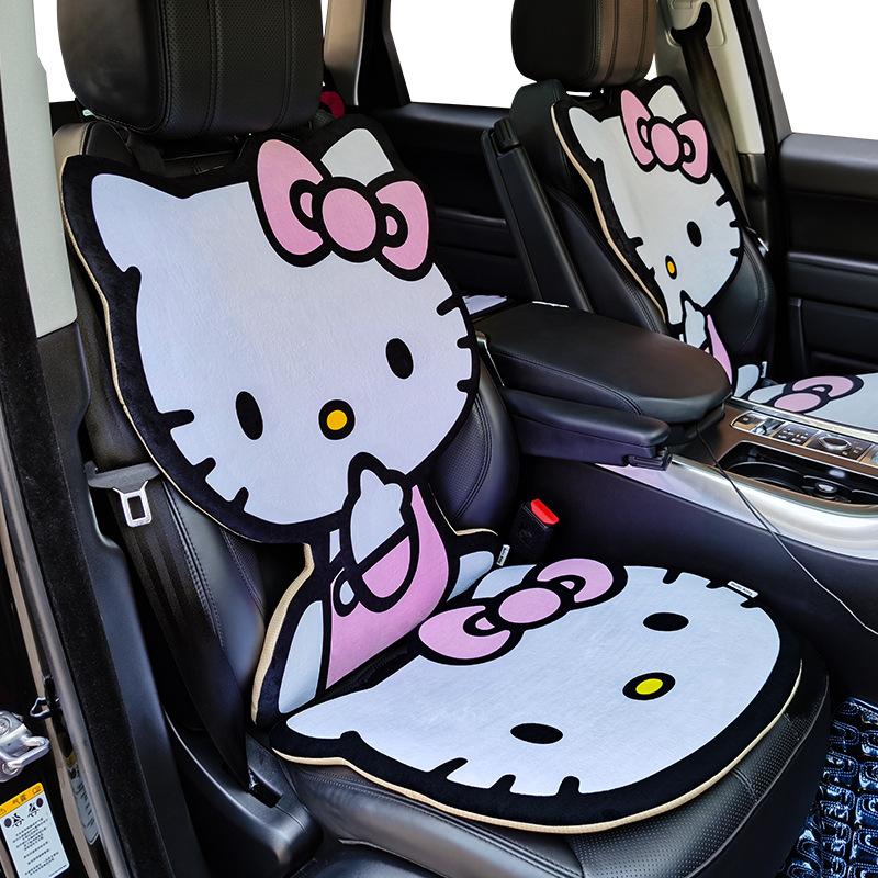 

Car Seat Cover Kitty Cat Cushion Kawaii Auto Pad Soft Decor Protector For Girls Accessories Covers