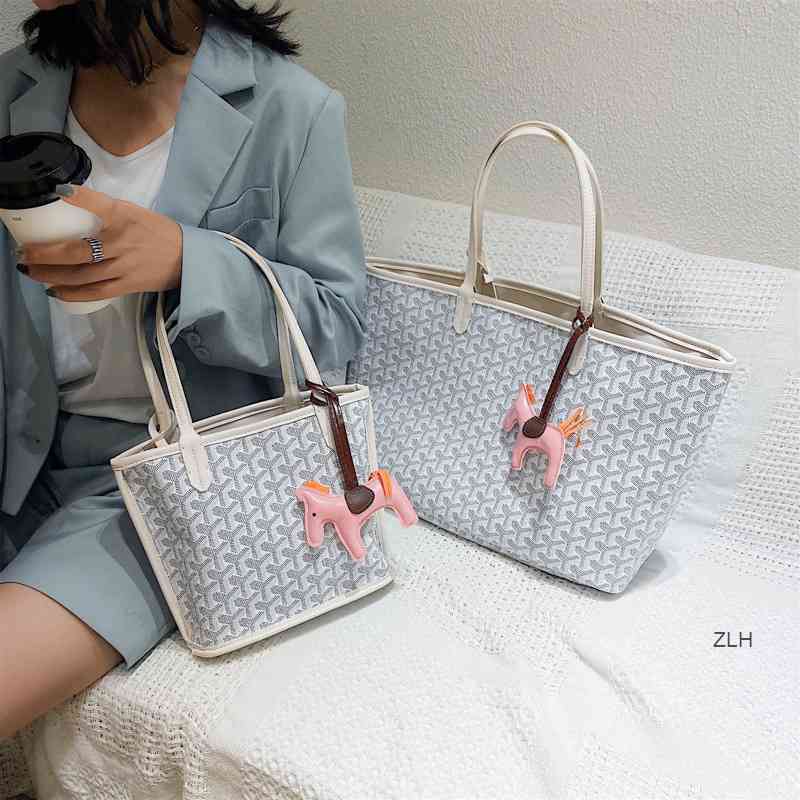 

Goyar 2020 new chaotuote women's bag large capacity dogtooth cabbage basket shoulder bag portable women's bag