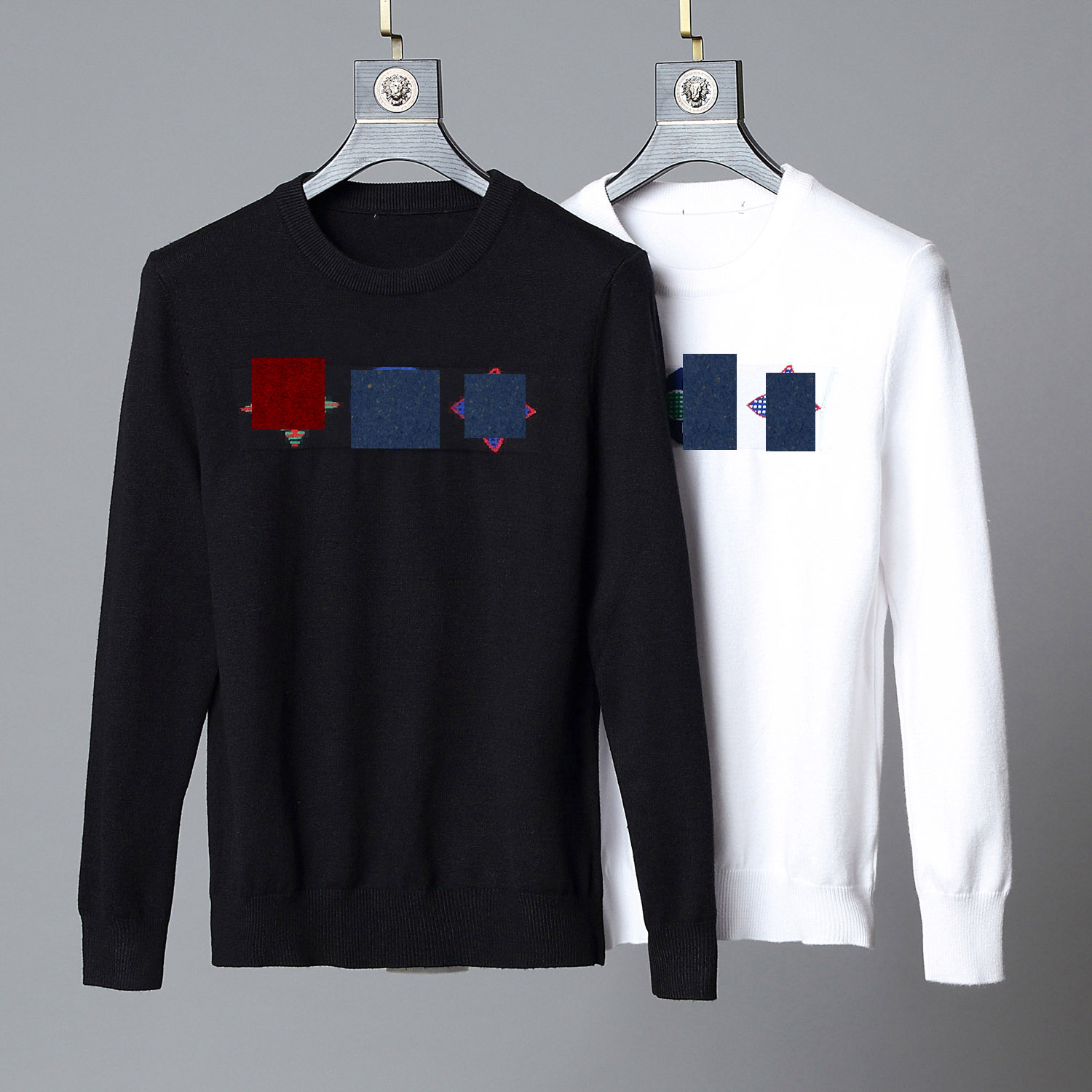 

21ss mens designers sweaters High quality Keep warm winter Mens Sweater jacket knitted low neck Couples sweater, White;black