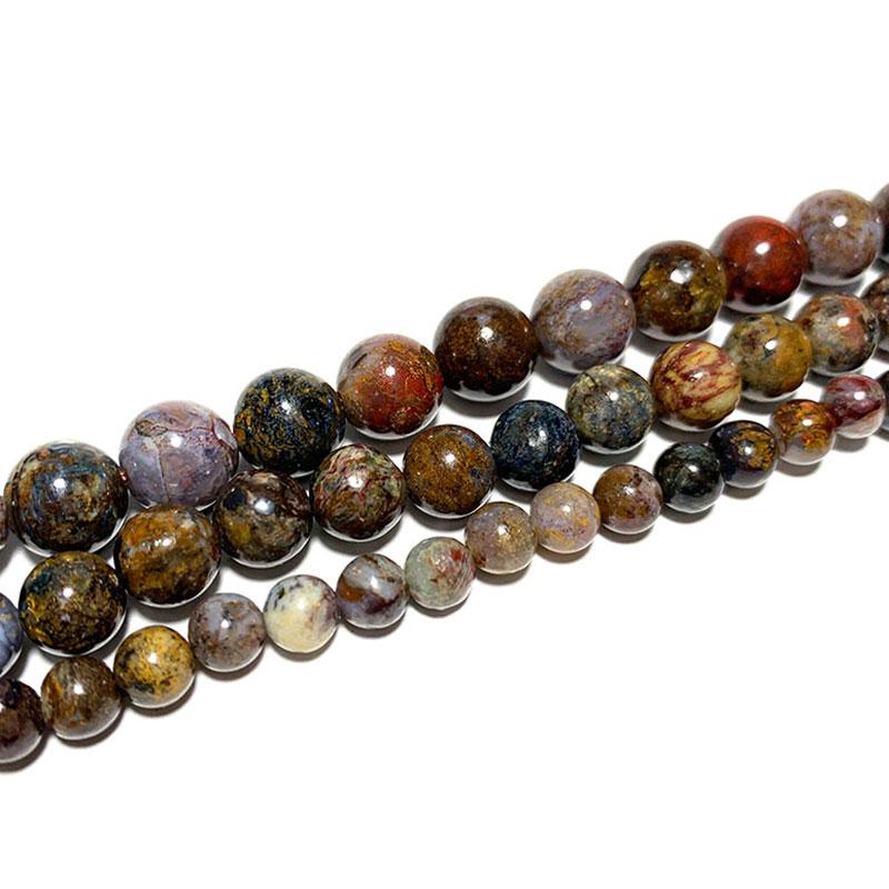 

Other Fine 100% Natural Stone Pietersite Round Spacer Beads For Jewelry Making DIY Bracelet Necklace Earrings 6/8/10MM