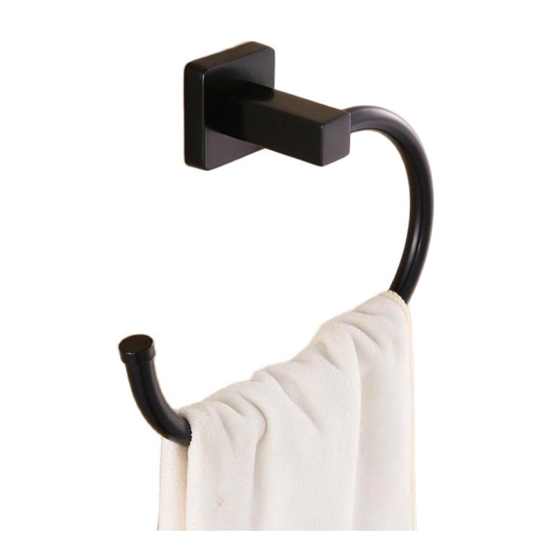 

Black antique Stainless Steel Toilet Towel Ring Wall Mounted Bathrobe Holder Bathroom Accessories