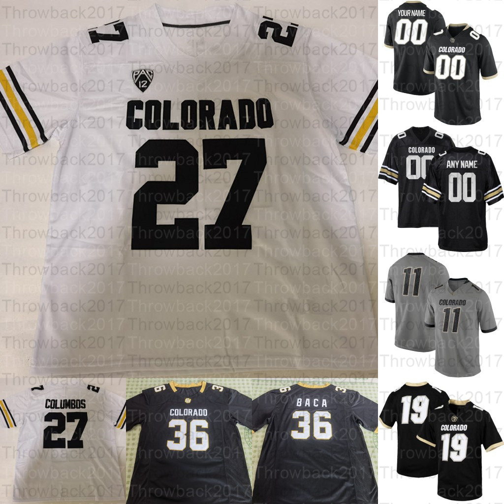 

Custom Colorado Buffaloes College Football Jerseys Sam Noyer Jarek Broussard Brady Russell Dimitri Stanley Maurice Bell Mustafa Johnson, White i