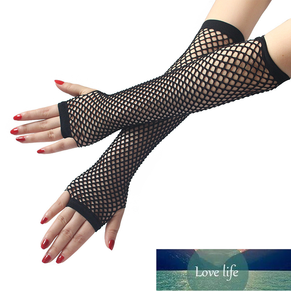 

1pairs Gloves womens Hollow Out Holes Sexy Fishnet Fingerless Gloves Lolita Gloves