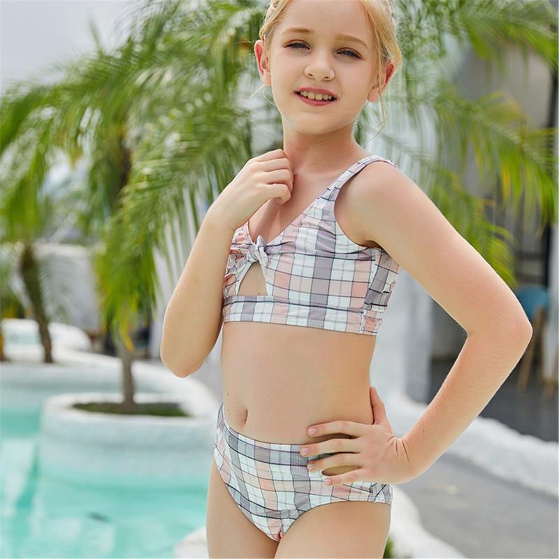 

Women's Swimwear 2021 Girls Bikini Suits 6-15Years Two-Pieces Summer Bathing Fashion Swimsuits Sports For Kids, Mulity
