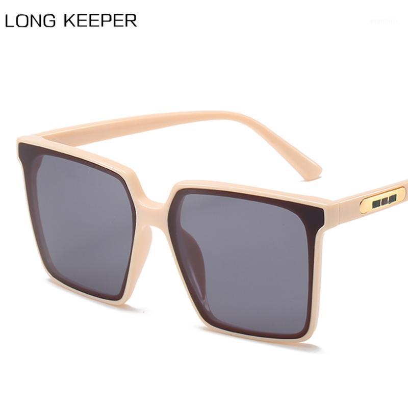 

Sunglasses Vintage Brand Designer Square Oversized Women Men Transparent Sun Glasses Big Frame Eyewear UV400 Lunette De Soleil