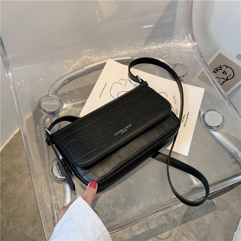 

2021Crossbody Bags For Women Female Vintage Messenger Girls Casual Leather Shoulder Bag Ladies Handbags Sac A Main, Black