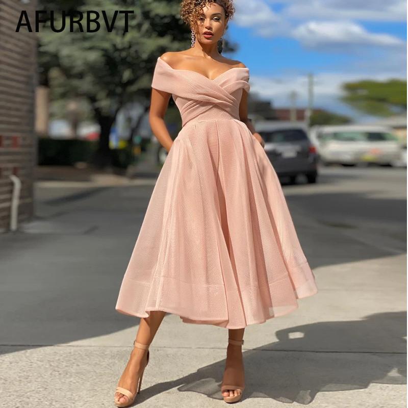 

Party Dresses 2021 Summer Dress Women Fashion Deep V Raglan Sleeve Sweet Voile Mesh Midi Ball Gown French Burgundy Blue
