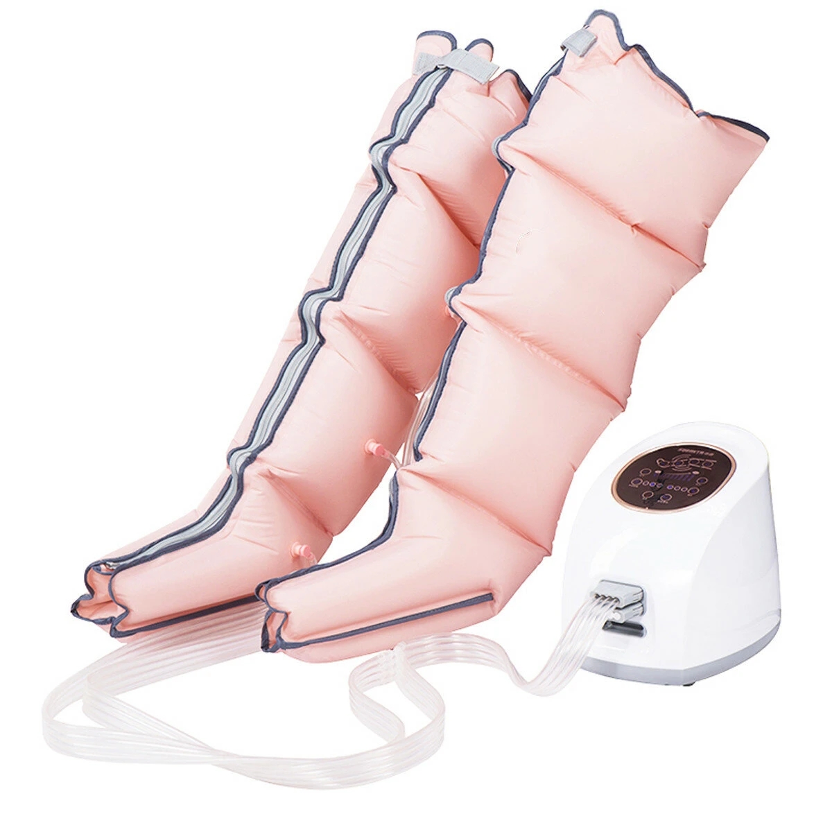 

Electric Air Pressure Leg Waist Arm Massager Kneading Extrusion Therapy Massager 3 Modes Time Setting, Pink