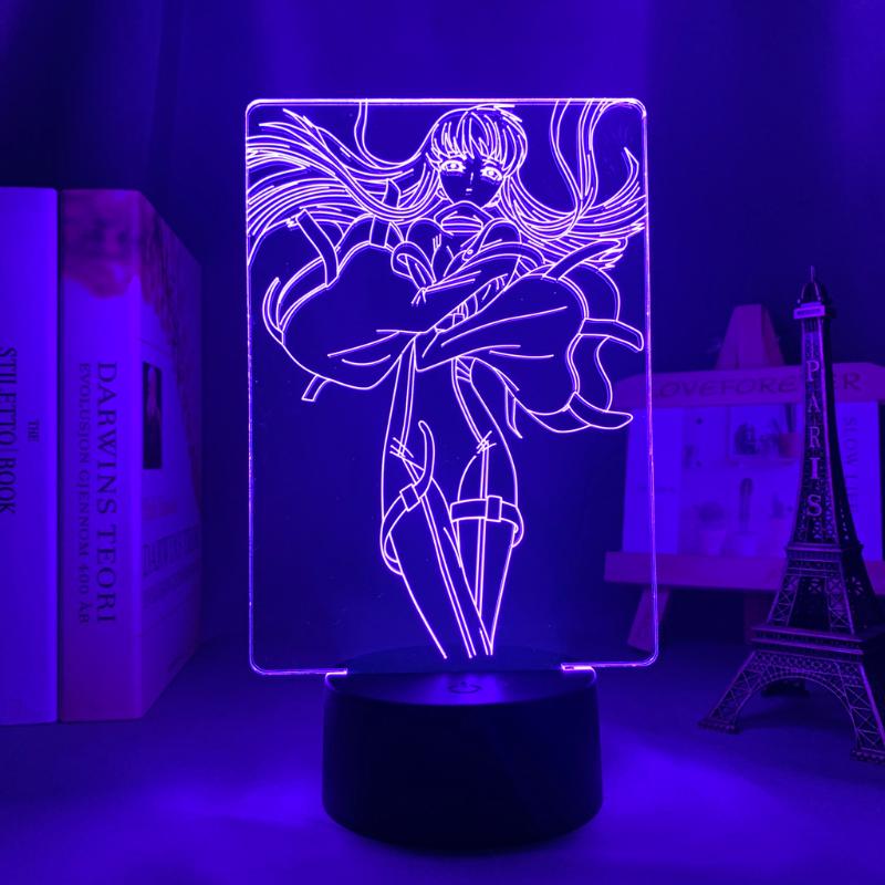 

Night Lights 3d Led Light Anime Code Geass For Bedroom Decor Kids Brithday Gift Manga Room Table Lamp