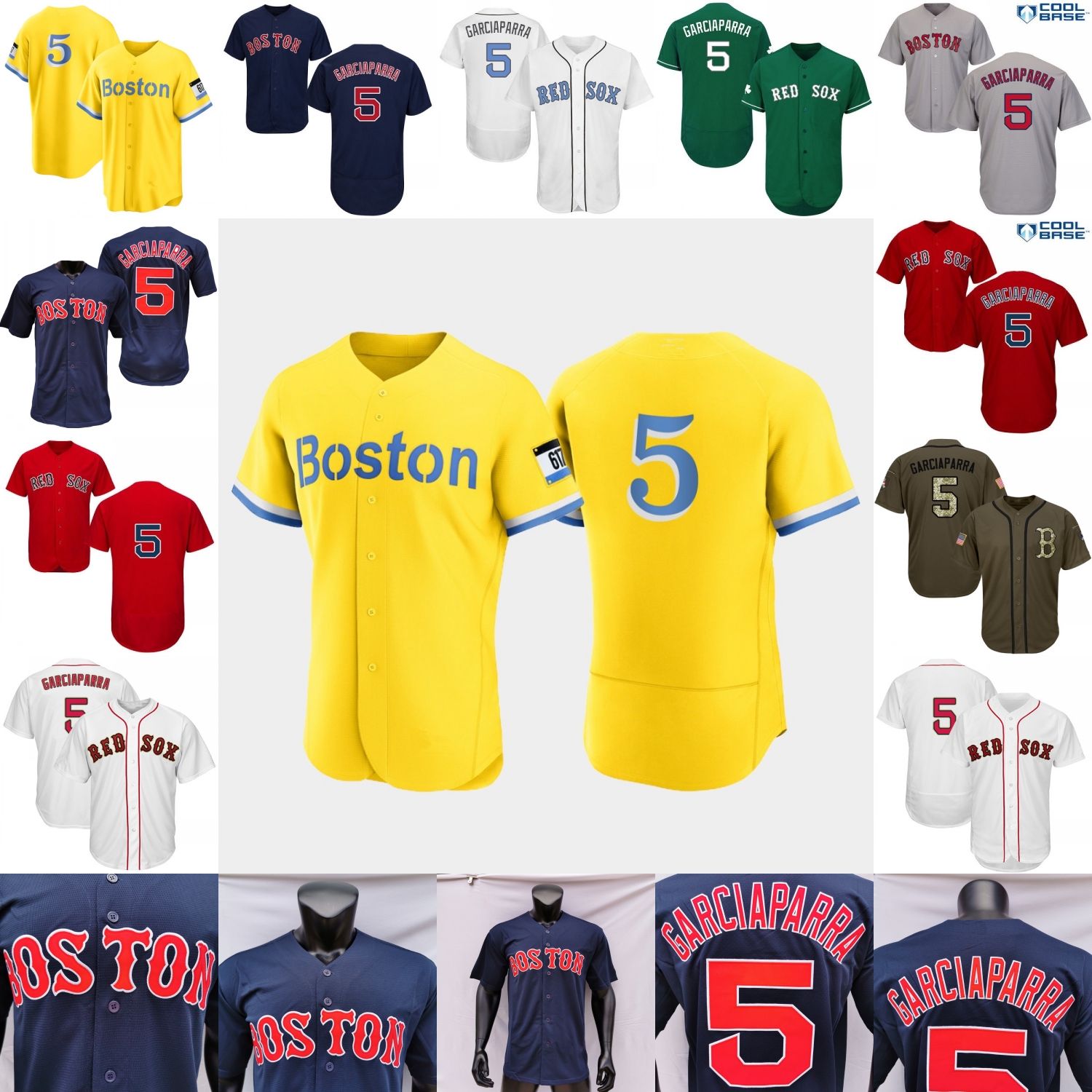 

Nomar Garciaparra Jersey Father's Day Salute to Service 2021 City Connect Player Fans Grey Navy White Red Fans Player Green Size S-3XL, Blue;black