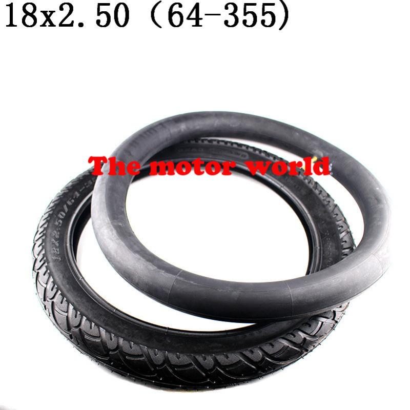 

Motorcycle Wheels & Tires Inner And Outer Tyre With Good Quality 18x2.50 64-355 Tire Fits Electric Battery Tricycle Gas Scooter