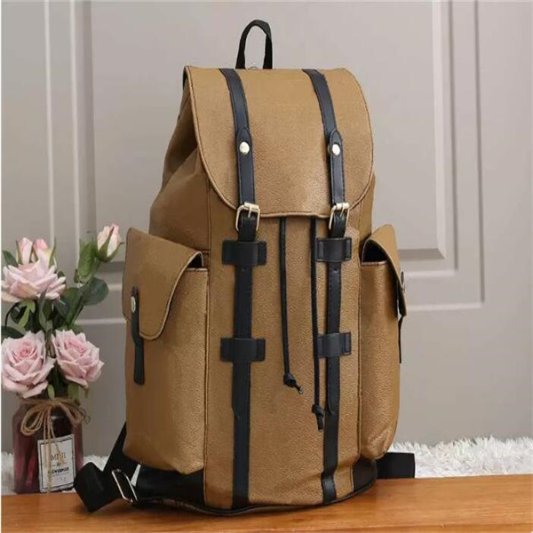 41379 Mode Hommes Letter Sac à dos Sac à dos de luxe En Cuir Back Pack Haute Qualité Femmes Sac à bandoulière Voyage Sacs à dos Étudiant Sacs sco