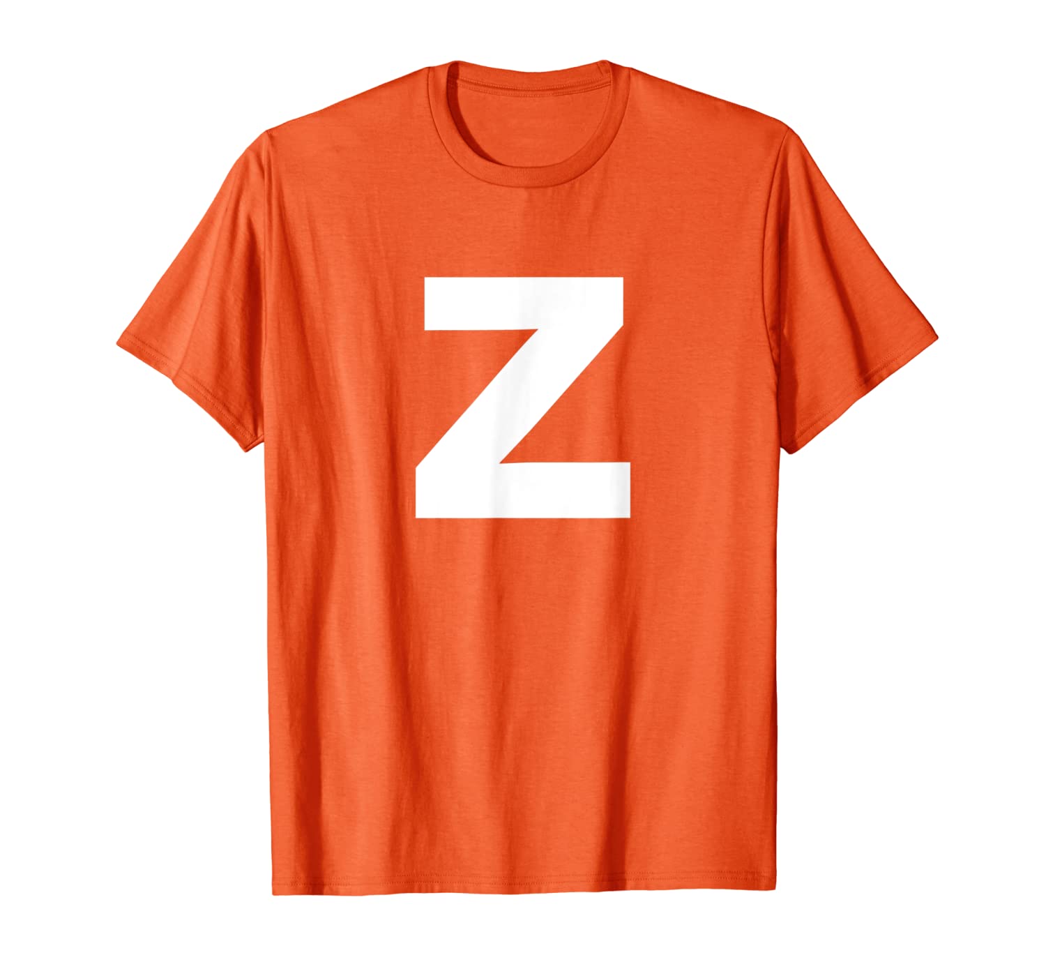 

Letter Z Shirt Lower Case Alphabet T-Shirt, White;black