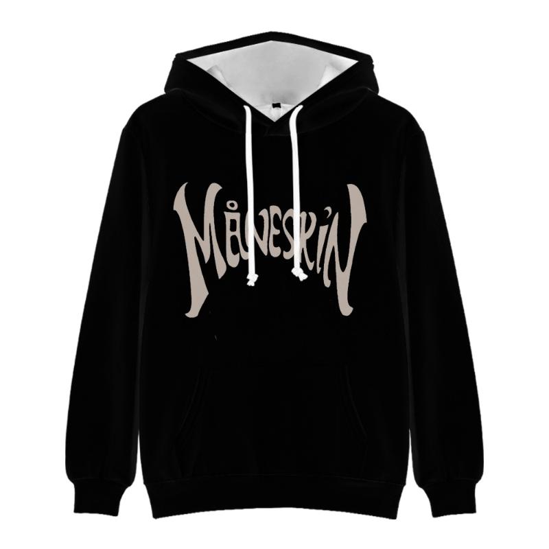 

Men's Hoodies & Sweatshirts MANESKIN ZITTI E BUONI BLACK HOODIE 3D Sweatshirt Men/women Casual Tops