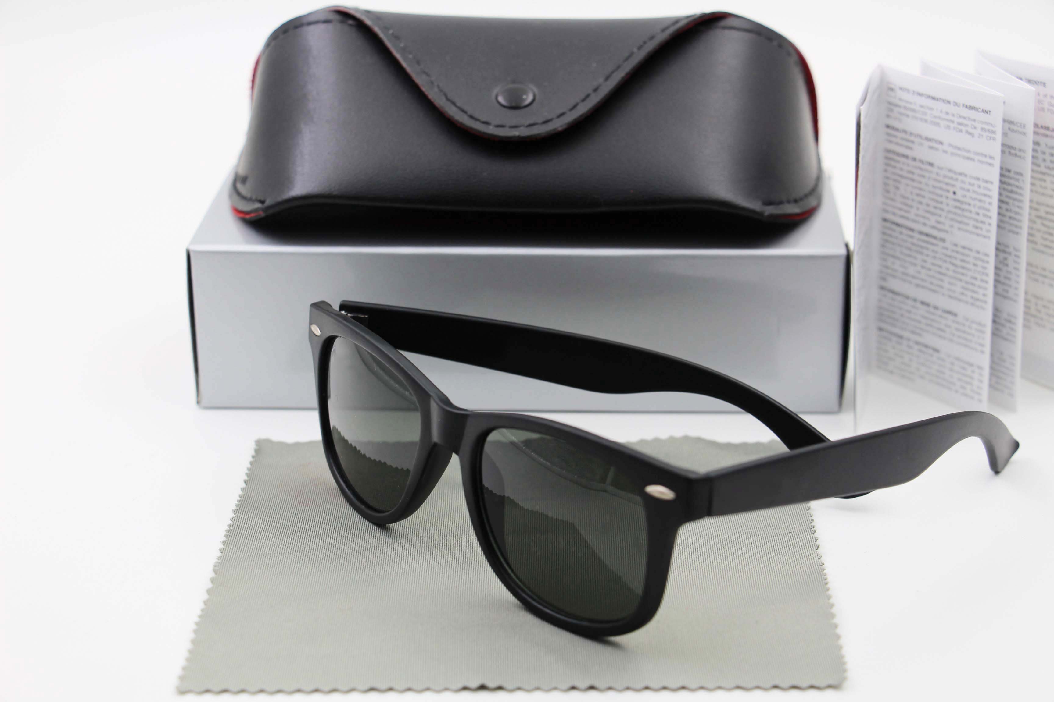 

High Quality Sunglasses ray Vintage Pilot UV400 Protection Men Women Sun Glasses bans Fashion Trend Eyeglasses With Case Box, White;black