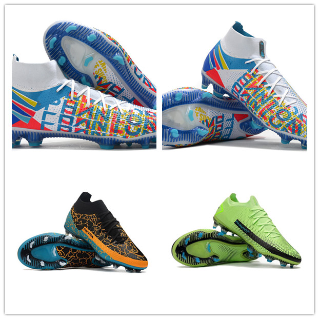 

EURO 2021 Lime Glow Aquamarine Football Boots Soccer Shoes Phantom GT Elite DF FG Scorpion Pure Platinum Impulse Pack 3D Metallic Silver Cleats FG-PRO Daybreak White