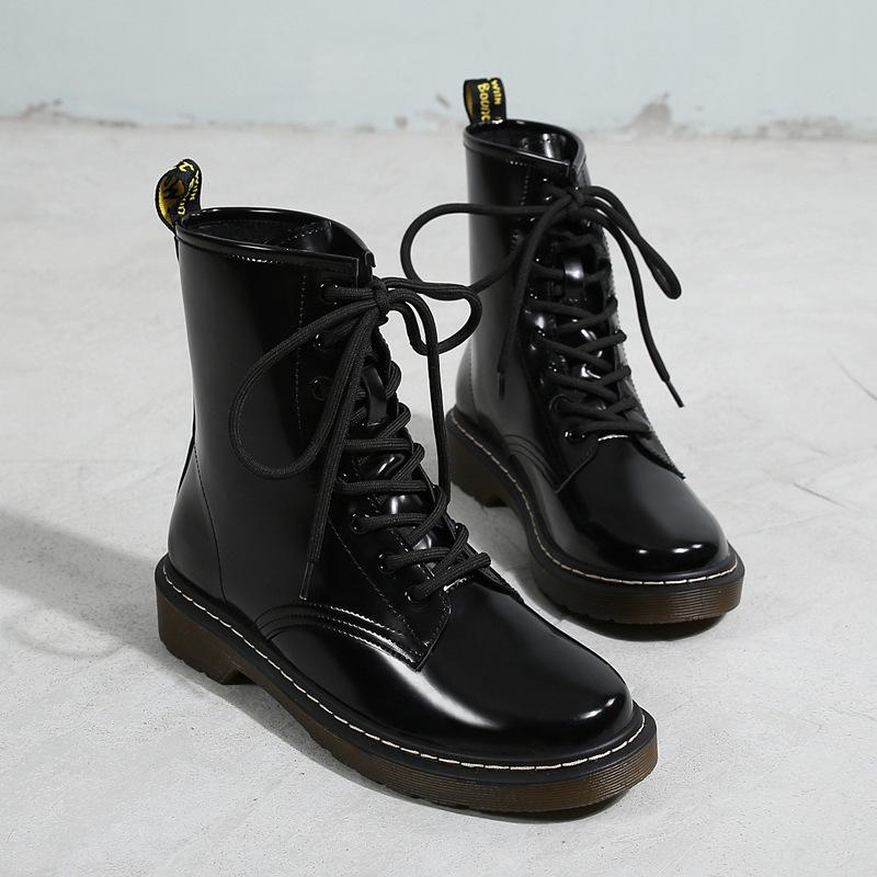 

Boots Short Woman Head Warm Low Heel Keep, Black