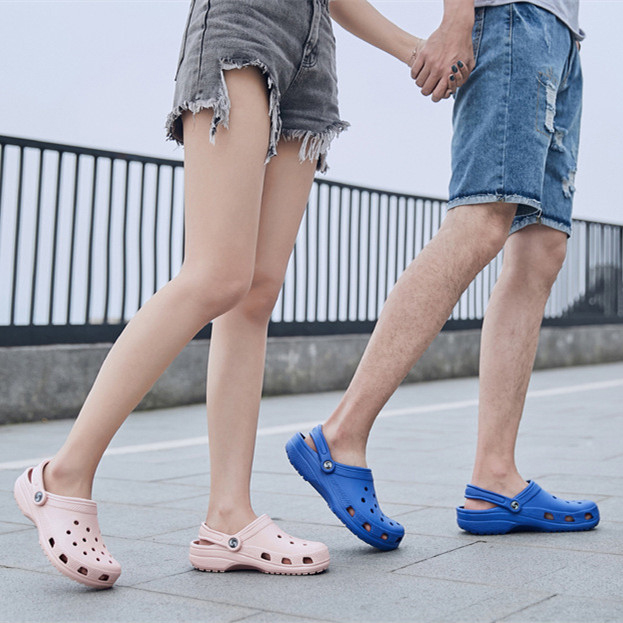 

Hole Shoes Male women Mens lovers Sandals men Sandalias womens beach Summer Sandalen Slippers Sandalet Hombre Sandali, Box