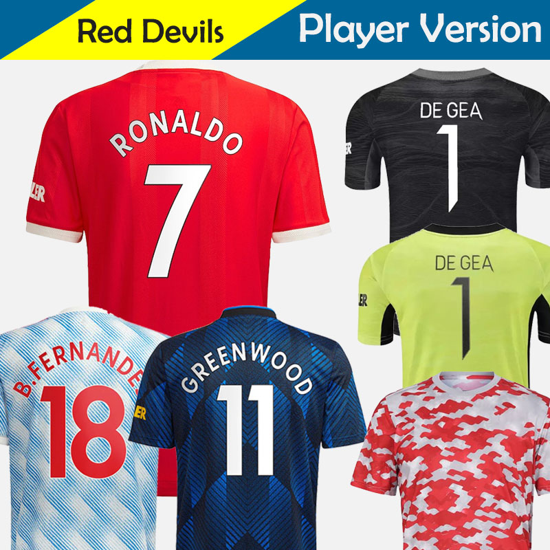 

21 22 RONALDO SANCHO MaNcHeStEr Man Top Soccer Jerseys uNiTeD CAVANI FERNANDES POGBA RASHFORD VARANE GREENWOOD DE GEA Goalkeeper Football Shirts uTd Kids Training, Kids home